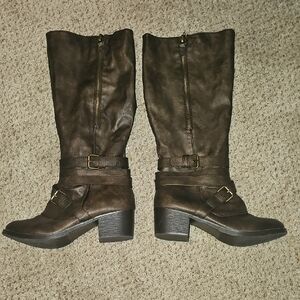 SO Dark Brown Heeled Boots
